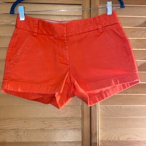 J.Crew Women’s 100% Cotton Chino Tangerine Color Broken In Shirts Size 0